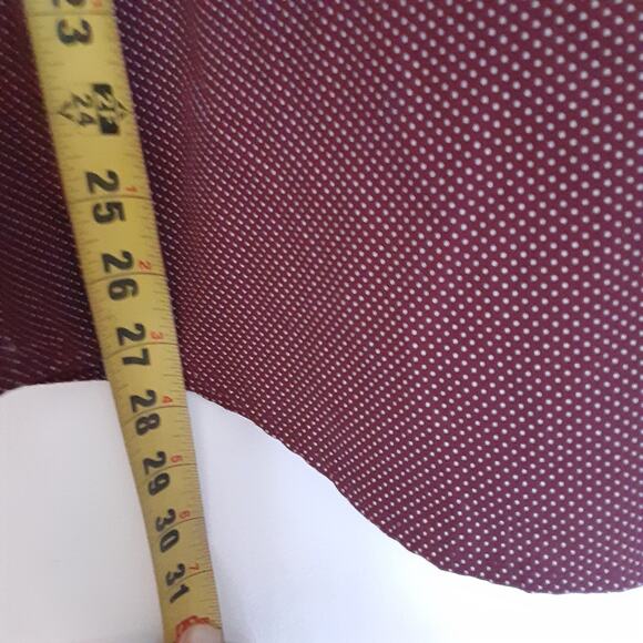 NWT Denim & Flower RS Sz M Printed Poplin Lightweight Printed Edition Maroon - Picture 10 of 10